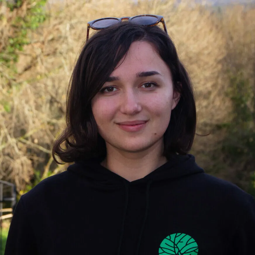 Andreea, do equipo de Anceu Coliving