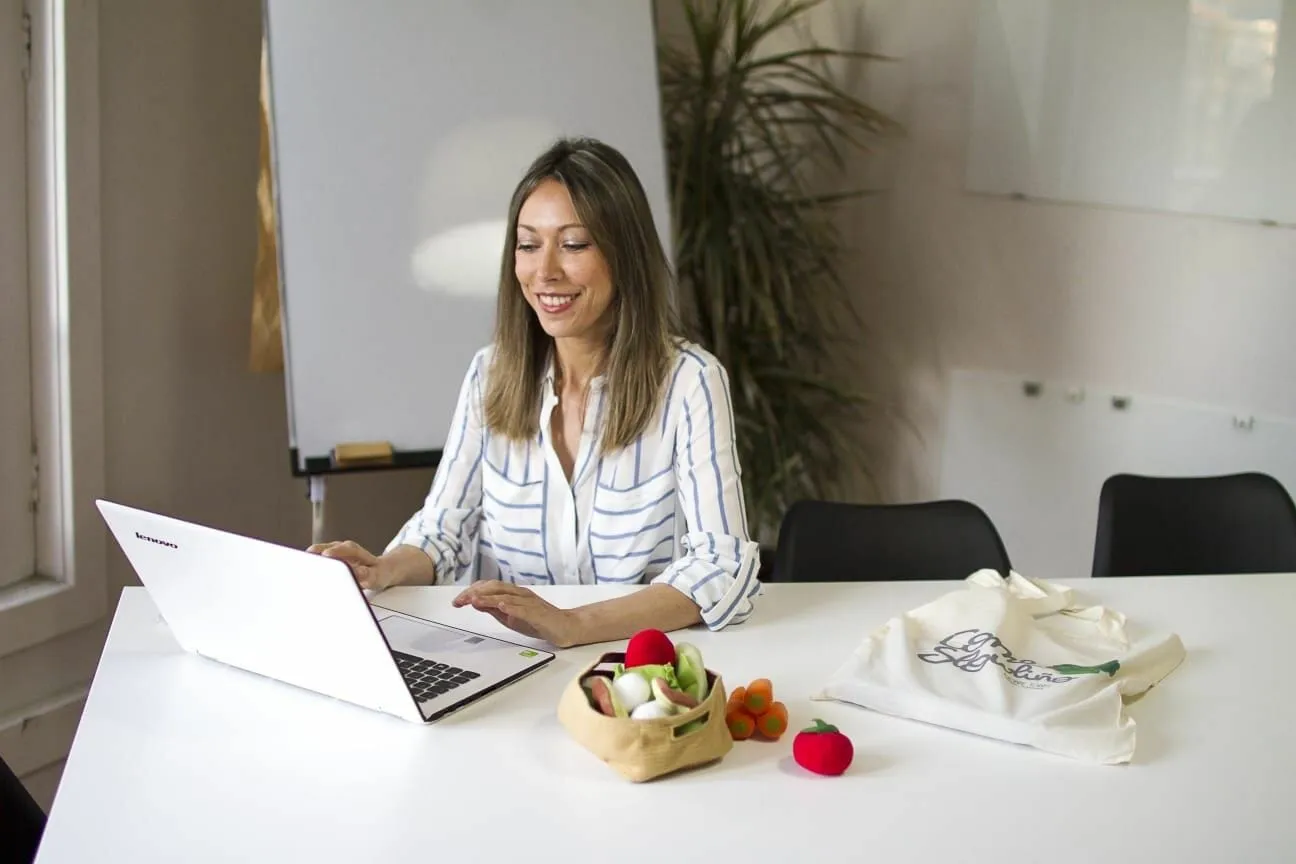 Monse Torres, nutricionista, durante una sesión en Anceu
