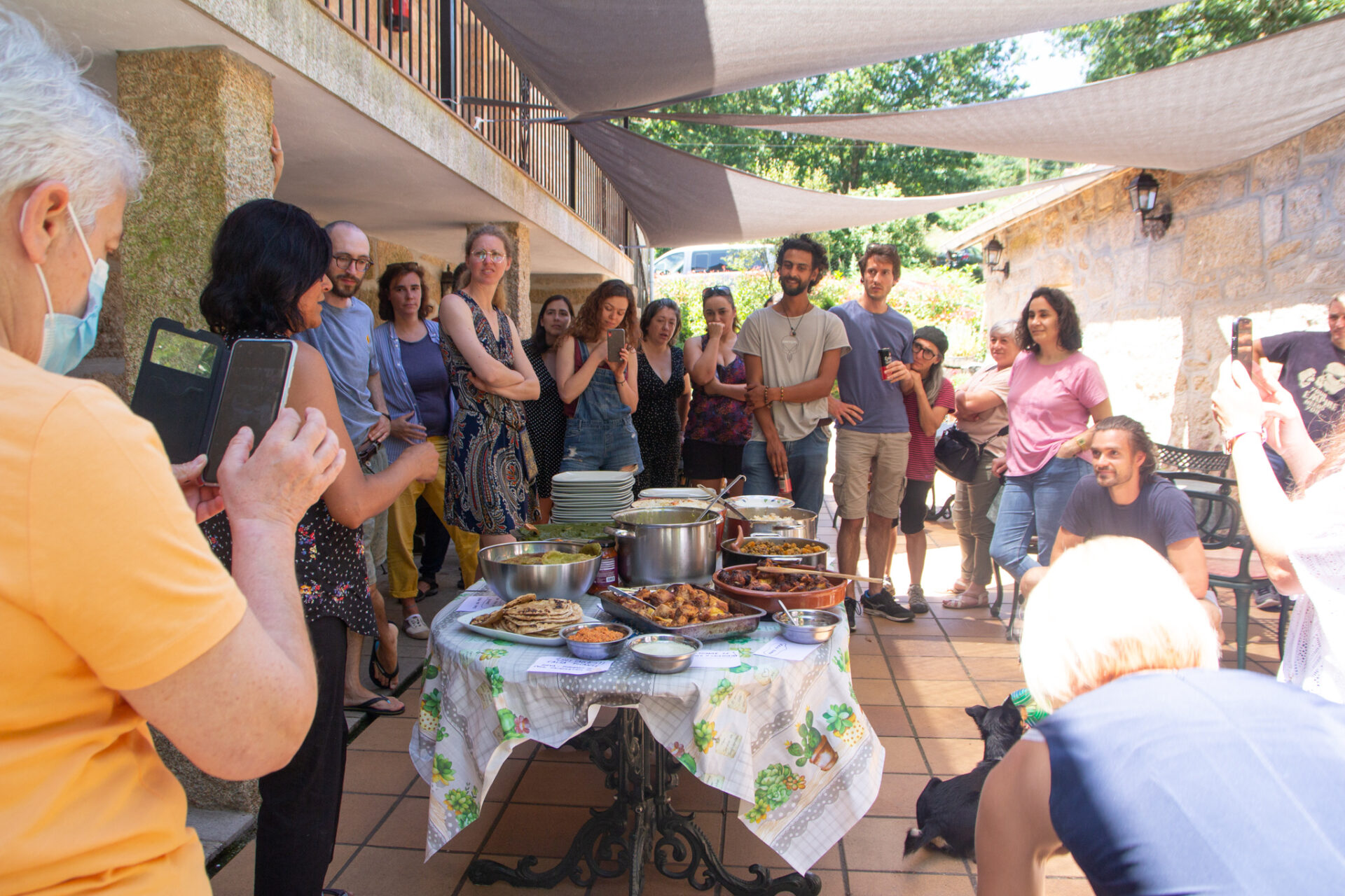 people having healthy food