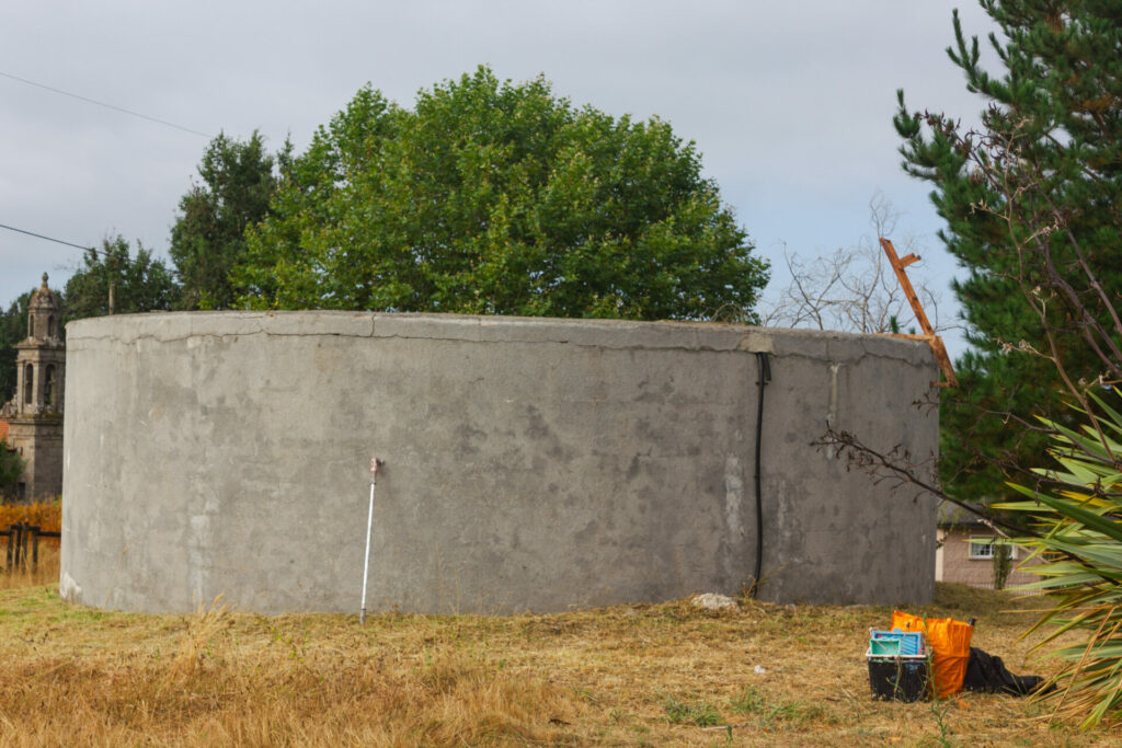 The water tank before painting