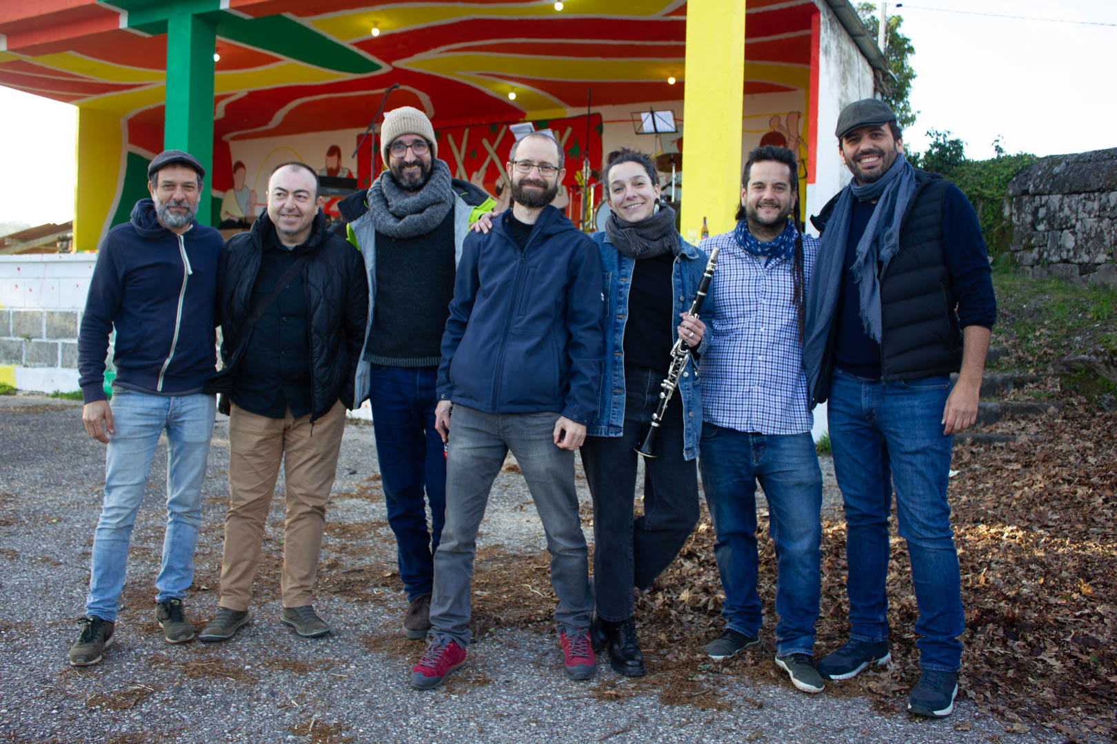 The Combo de Cuñas jazz band at Casa do Pobo - 'Entre Culturas' Event